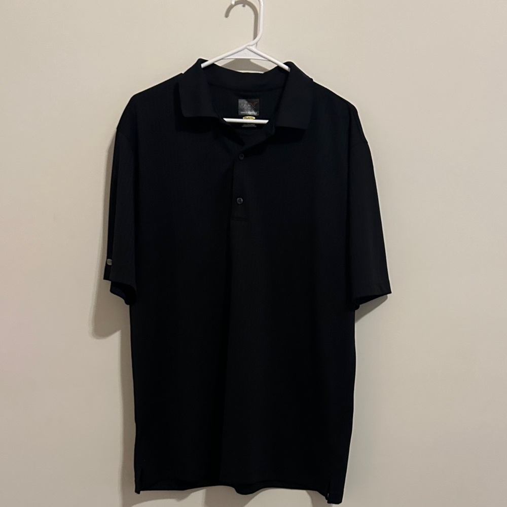Greg Norman Collection Black Polo Shirt